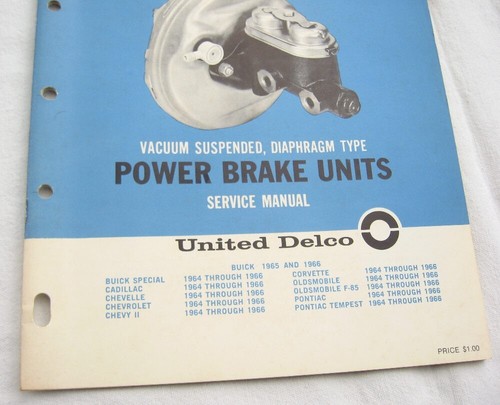 1964-1966 Corvette Chevelle Nova GTO 442 NOS GM Brake Booster Manual 1965 SS 396 - Picture 2 of 12