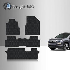 Toughpro Floor Mats 3rd Row Black For Honda Pilot All Weather 2009-2015