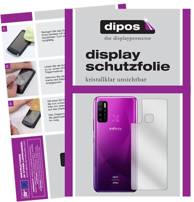 Schutzfolie für Infinix Hot 9 Rückseite Display Folie klar Displayschutzfolie