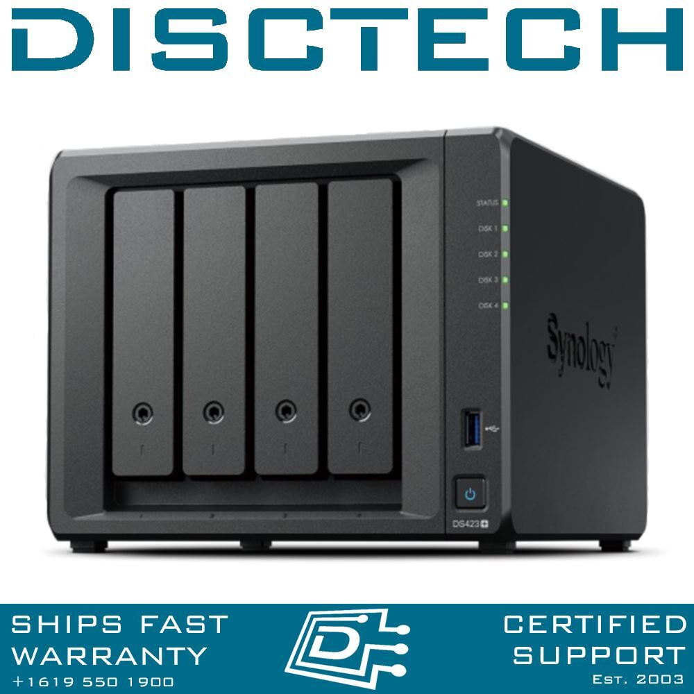 Synology 32TB DiskStation DS423+ 4-Bay SATA Quad Core AES-NI