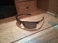 Black/Silver Sport Half-Frame Sunglasses