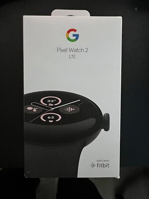Google Pixel Watch 2 LTE  Matte Black Stainless 40mm Obsidian Sport Band