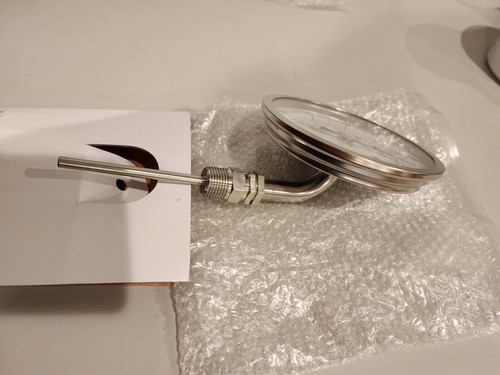Termómetro bimetálico, bimetálico 1NGD2, esfera de 5",-20 a 120F, -30 a 50C. 1/2" NPT. - Imagen 6 de 10