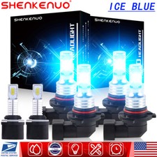 For GMC Yukon XL 1500 2500 2000-2006 LED Headlight High Low Fog Light Bulbs Kit