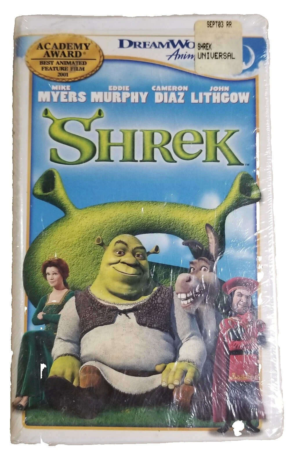 Shrek VHS Tapes