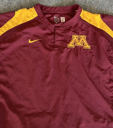 Minnesota Gophers Nike Coaches Jacket Warmup 1/4 Snap Pullover Embroidered XL - Picture 11 of 15