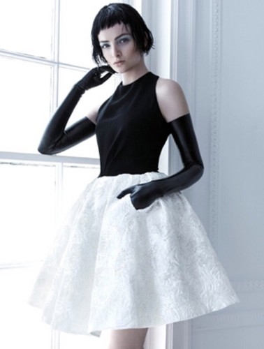 CARLA ZAMPATTI Dress Black \u0026 White 