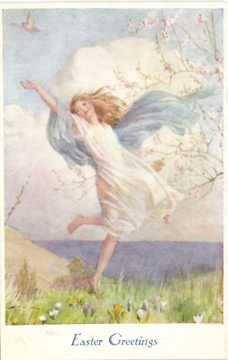 PC KÜNSTLER SIGNIERT MARGARET W. TARRANT OSTERGRÜSSE, Vintage Postkarte (b54892)