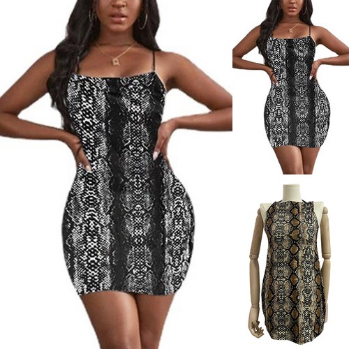 Women Snakeskin Print Drawstring 