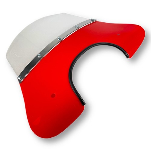 Vespa 150 Super Sprint GL SS180 MOD Style Flyscreen - Red - Picture 3 of 8