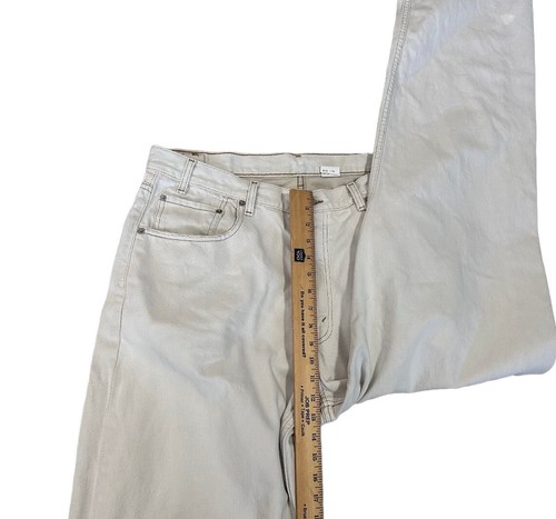 VTG 53 Heritage Fit Levis Jeans Men 36x34 (36x35) Light Beige Denim Distressed - Picture 7 of 13