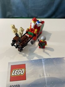 Lego Set 40059: Santa&rsquo;s Sleigh - Complete W/ Manual. No Box