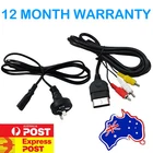 Original Xbox Composite AV Cable + AU Power Lead Bundle Set | Brand New AU Plug