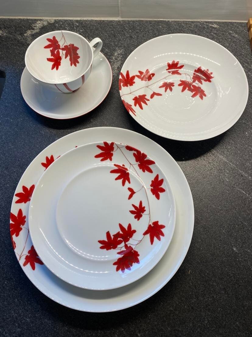 Mikasa Pure Red Porcelain 5-Piece Place Setting | eBay