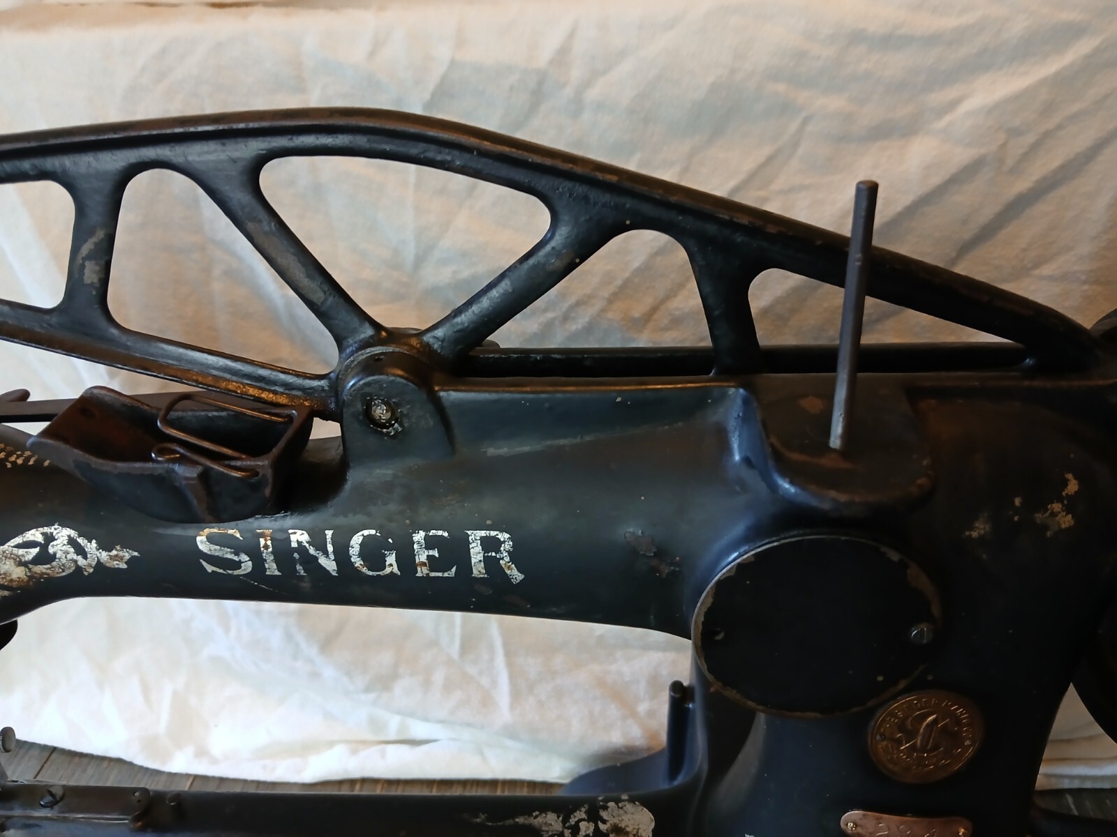 Vintage Singer Leather Cobbler 294 Short Arm Patcher Treadle Sewing