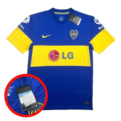 NIKE Boca Juniors 2010 オーセンティック　新品未開封　M NIKE BOCA JUNIORS 2010 LS LONG UTILERIA GIMENEZ 2010 L ORIGINAL