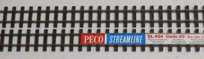 Peco SL-404 HON30 Narrow Gauge Code 80 36'' Nickel Silver Flex Track 5Pk