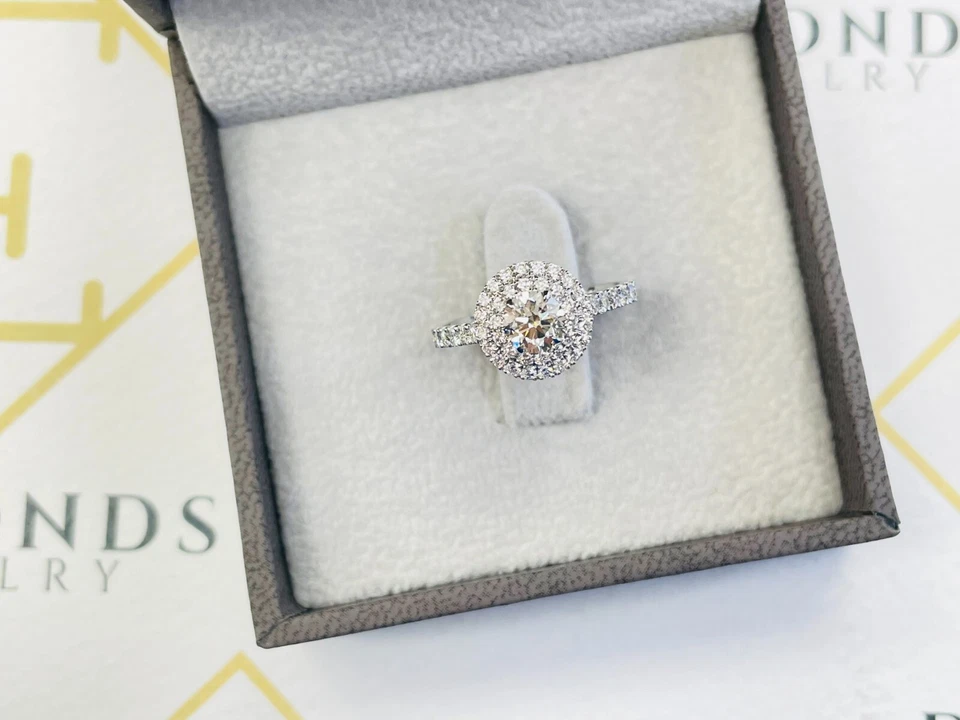 Diamond Proposal Ring 1.01 Ct Round G VVS1 Side D-F VVS1-VVS2 Gold 14K Ring - Image 2 of 4