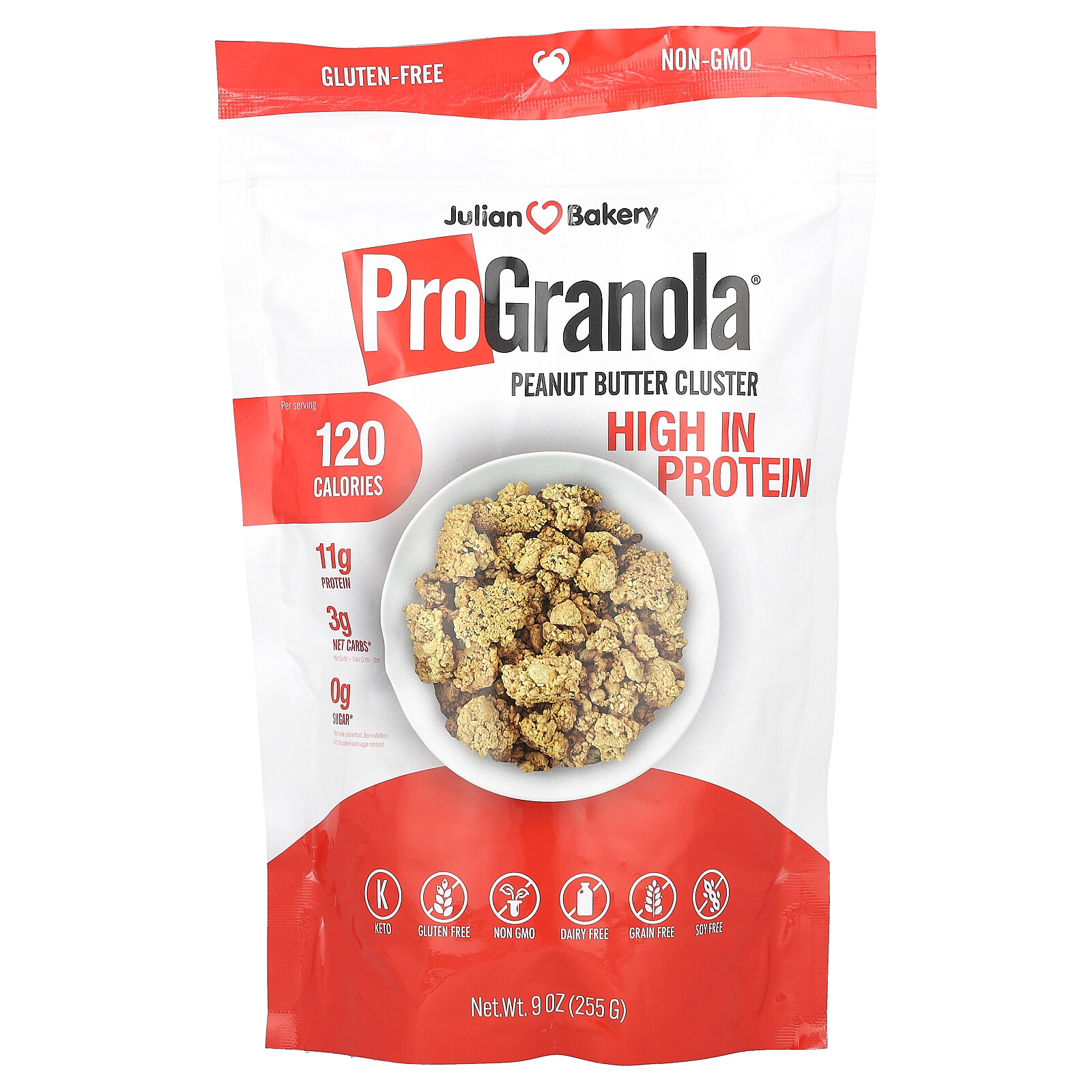 ProGranola кластер арахисового масла 9 унций 255 г 2690₽