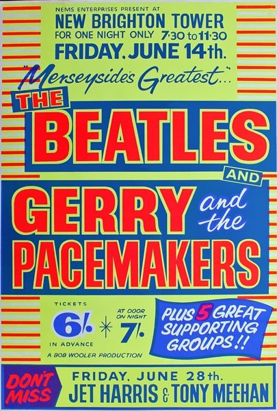 Vintage 50's & 60's Rock & Roll Concert Posters Elvis Beatles