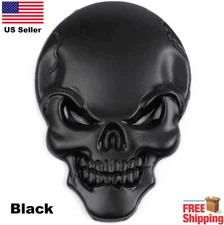 METAL 3D Skull Emblem Sticker Skeleton Skull Decal Badge ATV, UTV, Truck, Car