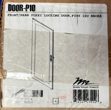 Middle Atlantic DOOR-P10 ,Essex Plexi Door, Fits 10 RU - Front/Rear Locking - OB