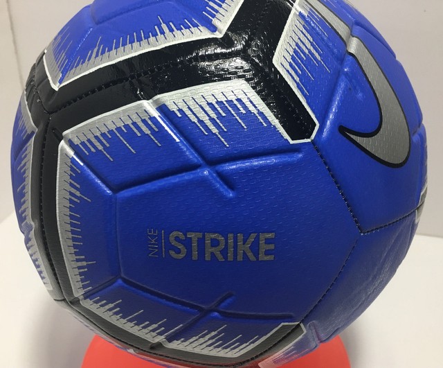 nike strike soccer ball blue