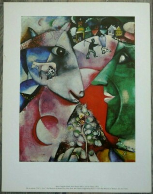 【中古】Marc Chagall ポスター Marc Chagall (Russian-French 1887-1985) 