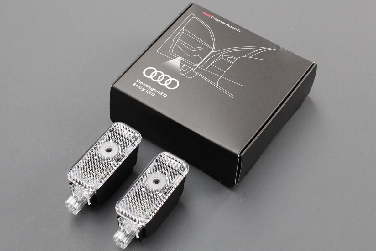 パーツ Audi Einstiegs-LED 4G0 052 133 G NEW OEM AUDI LED Four Rings and Gecko Entry Lights Lamps