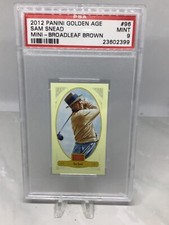 2012 Panini Golden Age #96 Mini Sam Snead Broadleaf Brown Back PSA 9