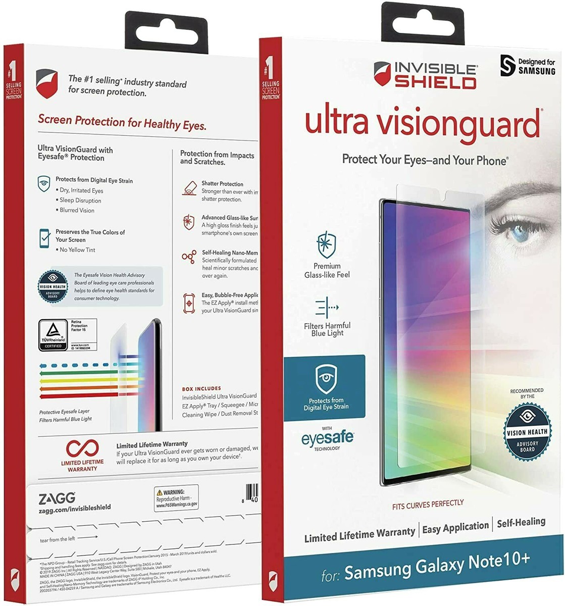 ZAGG invisibleSHIELD Ultra Clear Screen Protector for Samsung