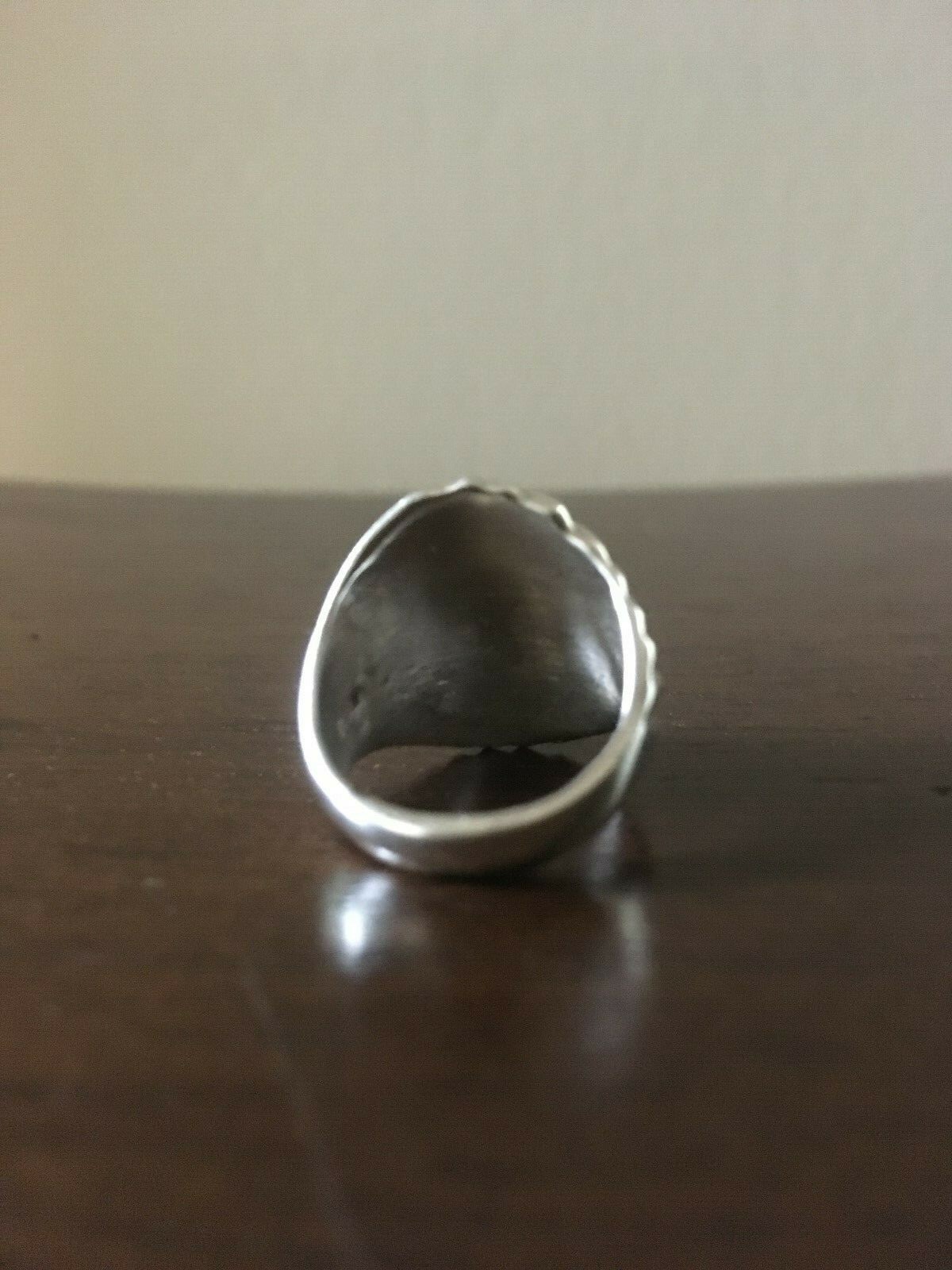 Heavy Sterling Silver Statement Dome Ring - image 4