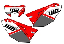 CRF 450 RL SG65  Custom MX Number Plates Senge Graphics Kit Compatible with