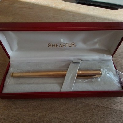 Sheaffer White Dot Gold Electroplated Füllfederhalter - OVP & Anleitung
