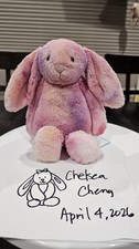 Jellycat Custom small Bunny NWT Sherbet