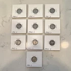 Mercury Dimes 1940-1945 S Lot of 10 Silver 10C Coins Circulated San Francisco