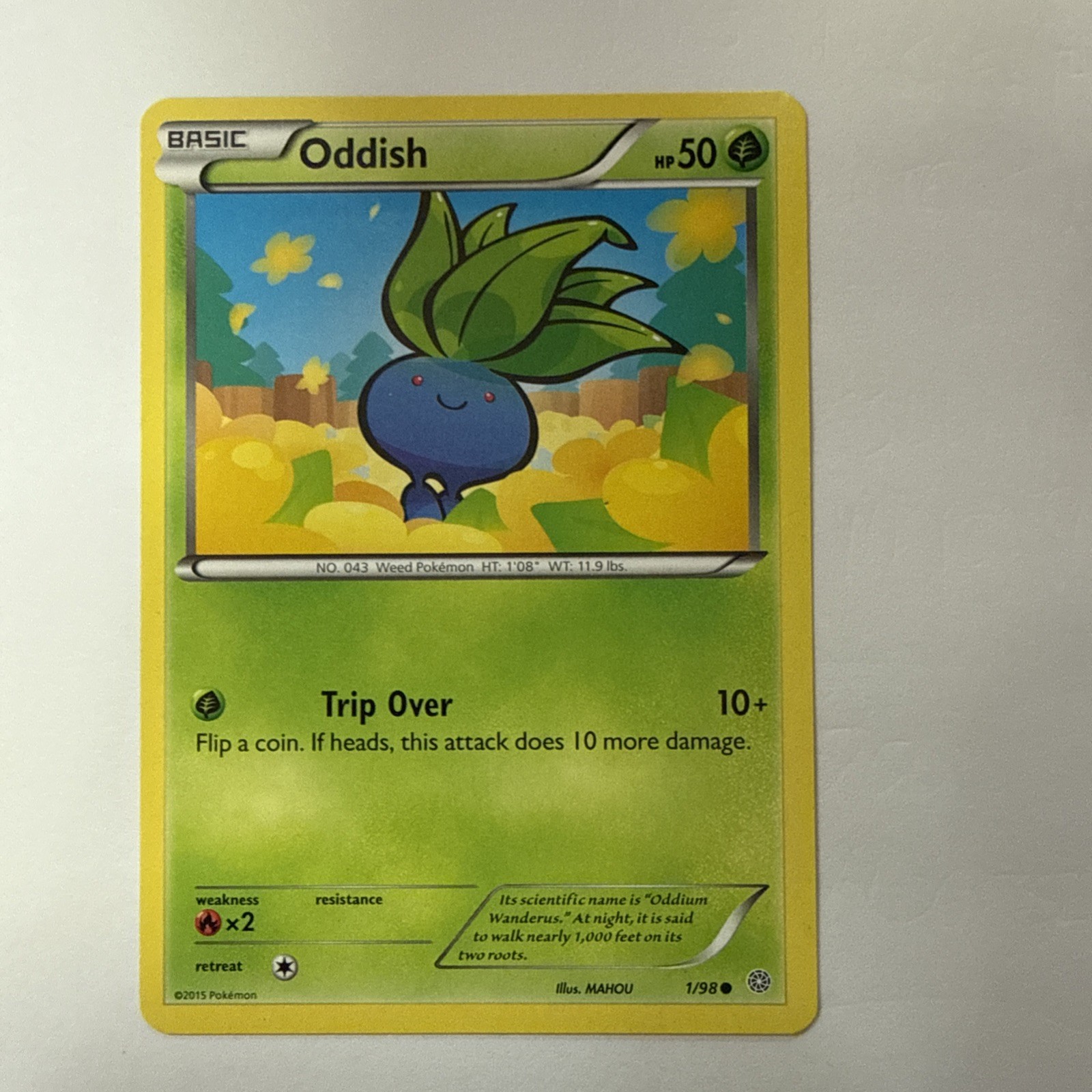 Pokemon TCG - Oddish - Ancient Origins - 1/98 - Near Mint