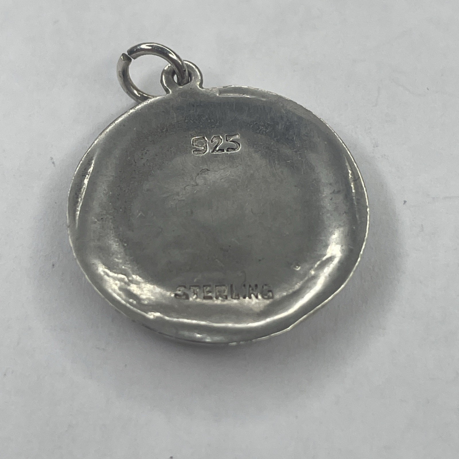 Solid Sterling Mayan/ Aztec Calendar Medallion Pe… - image 2