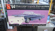 AMT 1964 Impala Convertible Barris Customizing Model Chrome Parts + Box  FREE SH