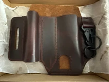 Multitool Flashlight Sheath Belt Leather EDC Pocket Organizer Pen Holder Pouch