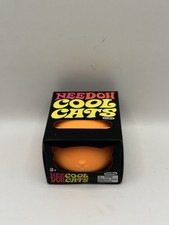 Schylling NeeDoh Cool Cats Orange Tactile Squishy Toy Brand New 100 Authentic
