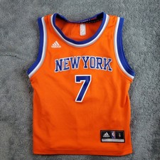 Adidas Jersey Boys Small 4 Orange Carmelo Anthony #7 New York Knicks NBA Melo