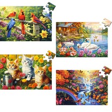 4 Packs 36 Large 36 Piece, 11.5 x 7.5 inches, 36 Piece Puzzle