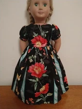 Hand Made Flowers 18 inch doll dress Fit All 18" doll  with underwear  And Hat