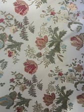 🧵 Tessuto Seta San Leucio ricamato floreale – H 2,80 m – 15€/m