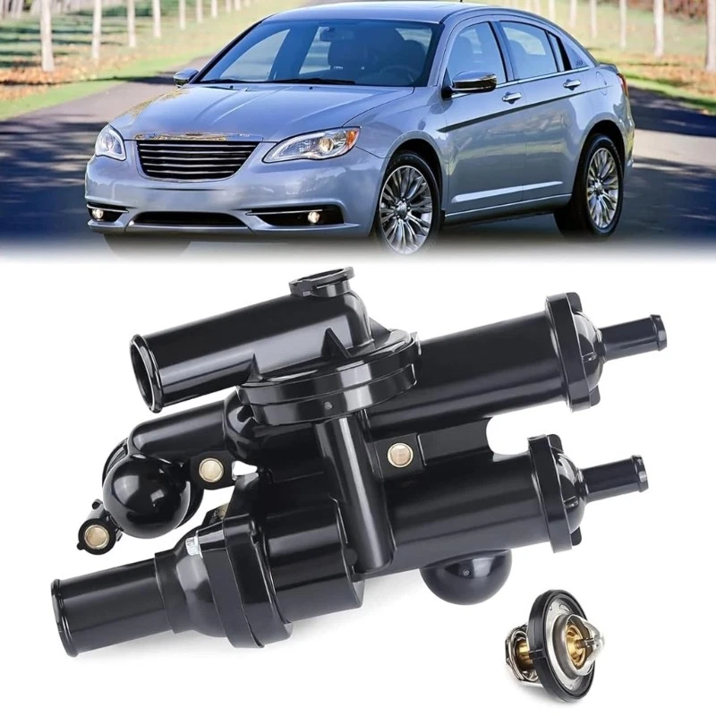 Coolant Thermostat Housing Replace 68003582AB 902-319 4884571AB 55111016AD - Image 2 of 4