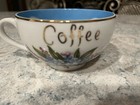 Vintage Lefton China Hand Painted GRANDPA Coffee Blue Floral Tea Cup 6939 — photo 3