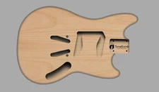 Boxing Week Special - ToneBomb Alder  RuffTone Mustang Offset Guitar Body