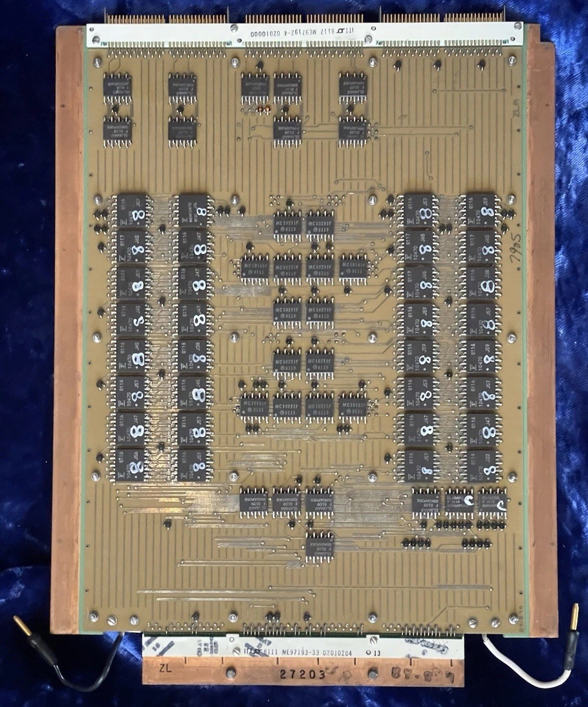 "LOGO"-Cray-1 SuperComputer Memory Module.Circa 1976. Single sided.Back are ELC