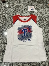 Genuine Merchandise Philadelphia Phillies Girls 2 Piece Shorts Set Sz Medium 5/6